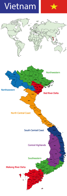vietnam haritası